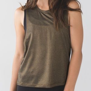 Lululemon Metallic Cardio Squad Tank Size 10